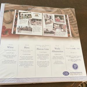 Creative Memories white 12x12 scrapbook pages